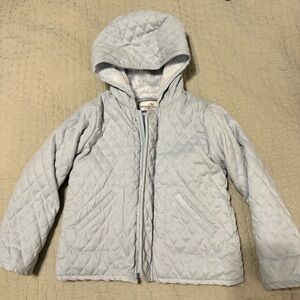 Widgeon quilted barn jacket in light blue size 4T